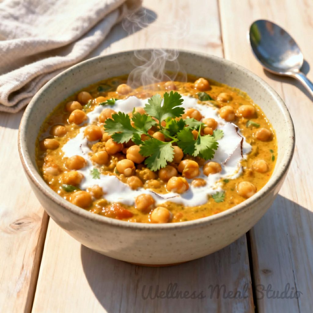 vegan coconut chickpea curry