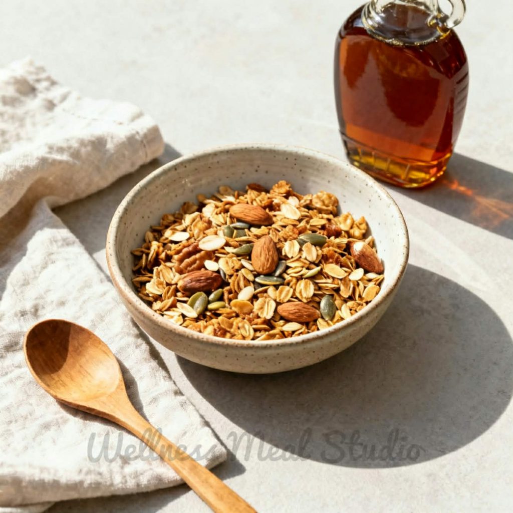Snacks maple granola